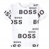 T-shirt blanc Boss pour enfant en vente chez DM'Sports