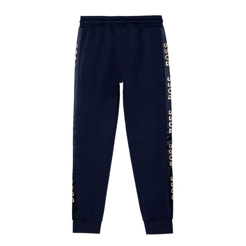 Pantalon de jogging bleu marine Boss enfant chez DM'Sports
