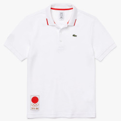 polo lacoste blanc