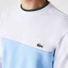 Sweatshirt Lacoste à col rond en molleton color-block chez DM'Sports !