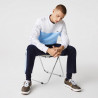 Sweatshirt Lacoste à col rond en molleton color-block chez DM'Sports !