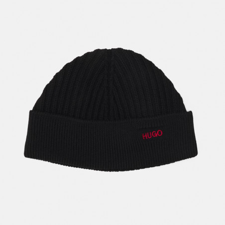 Bonnet Hugo en laine noir Xianno 3 à shopper chez DM'Sports