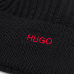 Bonnet Hugo en laine noir Xianno 3 à shopper chez DM'Sports