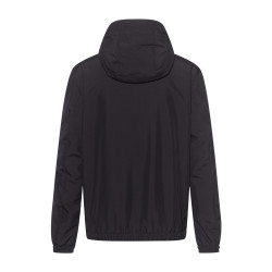 Veste coupe-vent HUGO à capuche BENJI2141 en tissu recyclé avec logo manuscrit