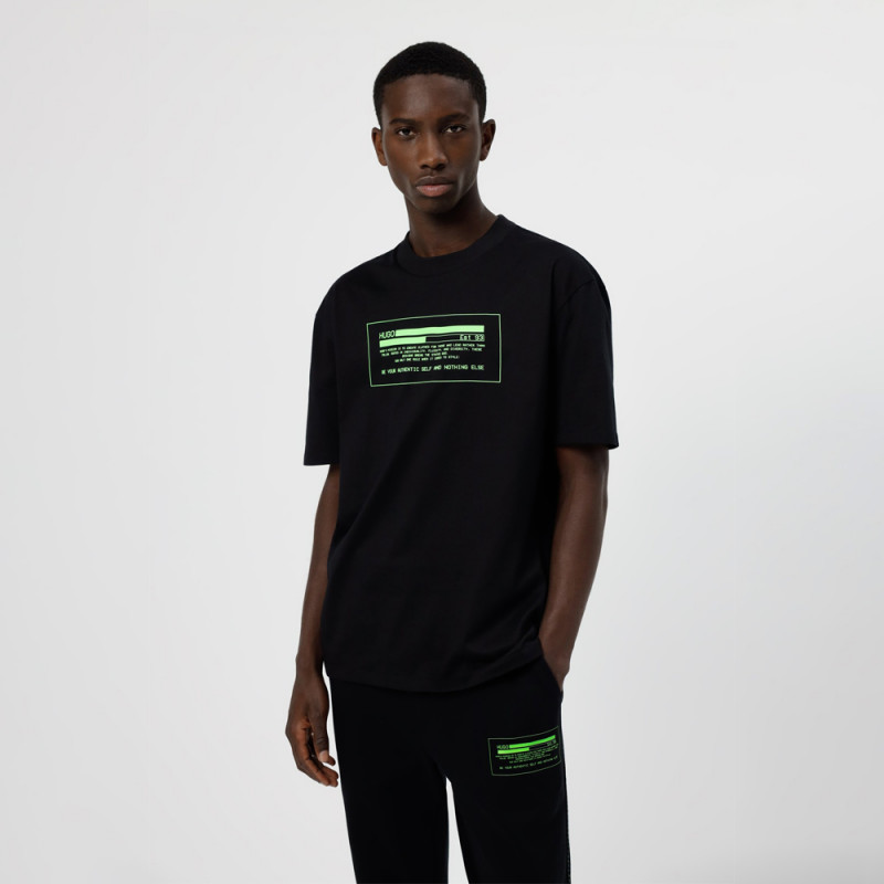 T-shirt Hugo Danford noir en vente chez DM'Sports