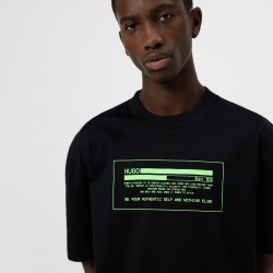 T-shirt Hugo Danford noir en vente chez DM'Sports