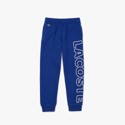 Pantalon de jogging Lacoste Garçon en molleton avec marquage bleu