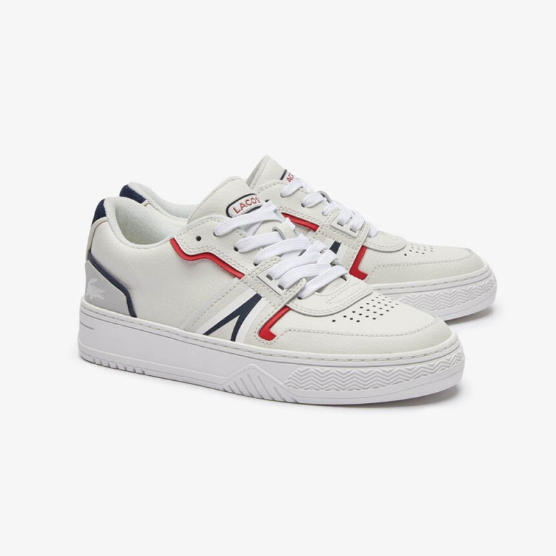 Baskets Lacoste L001 0321 1 SFA WHT/NVY/RED Leather chez DM'Sports !