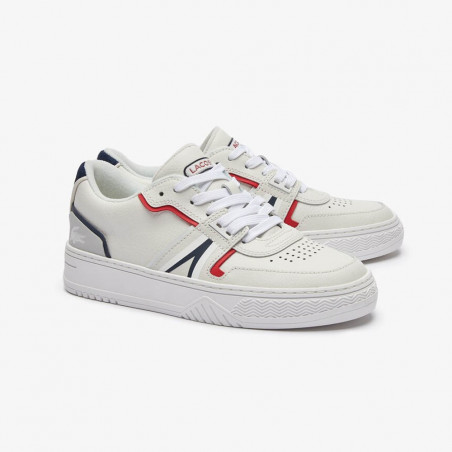 Baskets Lacoste L001 0321 1 SFA WHT/NVY/RED Leather chez DM'Sports !