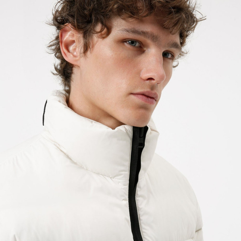 Doudoune matelassée en tissu recyclé avec logo Biron2141 blanc pour homme