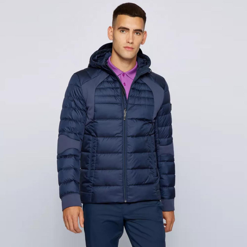 Doudoune Hugo réversible à la finition déperlante J_Volturno bleu marine