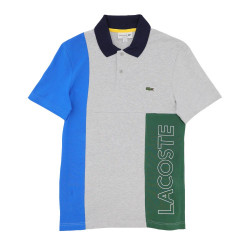 Polo Lacoste regular fit en coton stretch color-block chez DM'Sports