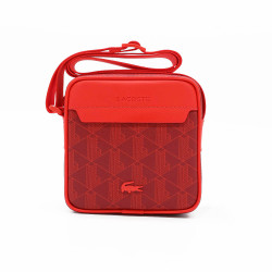 Sacoche Lacoste Monogramme Rouge