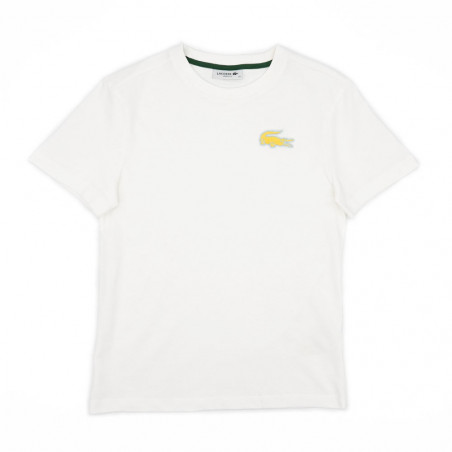 T-shirt à manches courtes Lacoste beige FEMME