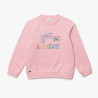 Sweatshirt à col rond Lacoste Enfant en molleton de coton brodé