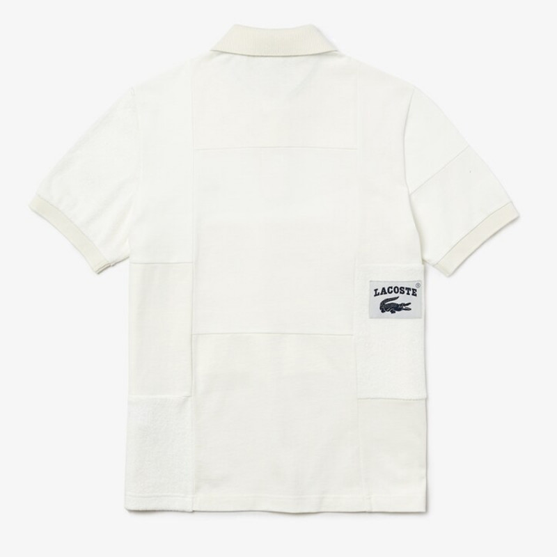 Polo Lacoste L!VE Héritage relax fit en piqué et éponge chez DM'Sports