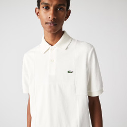 Polo Lacoste L!VE Héritage relax fit en piqué et éponge chez DM'Sports