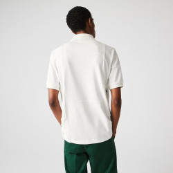Polo Lacoste L!VE Héritage relax fit en piqué et éponge chez DM'Sports
