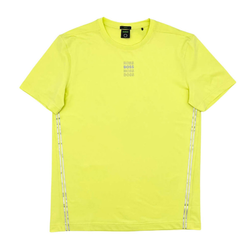 T-shirt Boss Tee Gym Jaune en vente chez DM'Sports