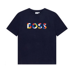 T-shirt Boss enfant bleu marine