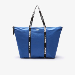 Grand sac cabas Lacoste zippé Izzie en nylon avec anses siglées pour femme