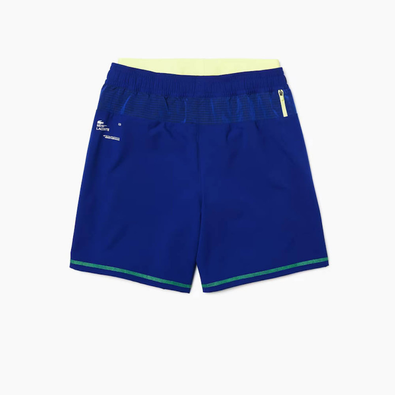 Short Lacoste SPORT 3 en 1 avec cycliste amovible contrasté bleu
