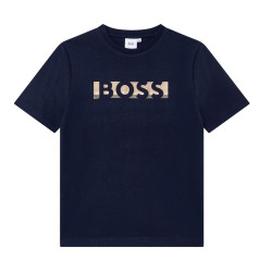 T-shirt Boss Junior bleu marine