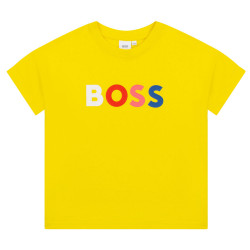 T-shirt Boss Junior Jaune