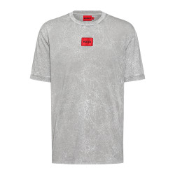 T-shirt Hugo en jersey de coton teint à la poudre - 50466204-030