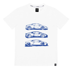 T-shirt Automobili Lamborghini 72XBH009 blanc pour homme