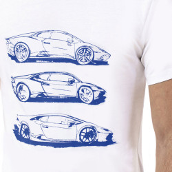 T-shirt Automobili Lamborghini 72XBH009 blanc