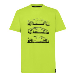 T-shirt Automobili Lamborghini 72XBH009 vert