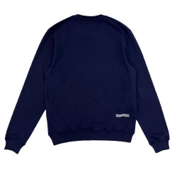 Sweat à col rond Automobili Lamborghini 72XBI022 bleu marine pour homme