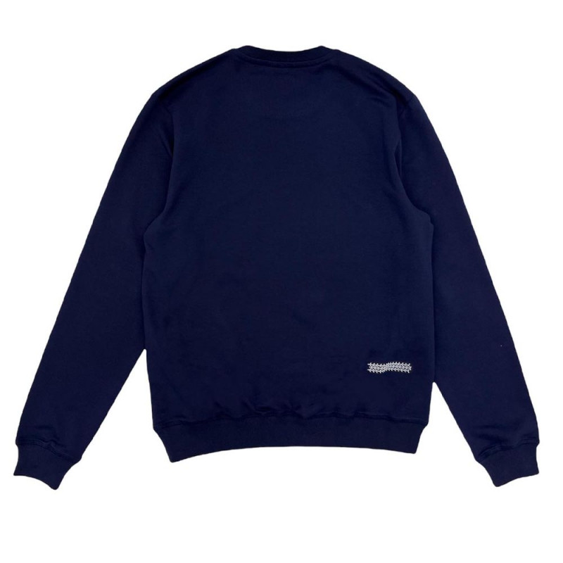 Sweat à col rond Automobili Lamborghini 72XBI022 bleu marine pour homme