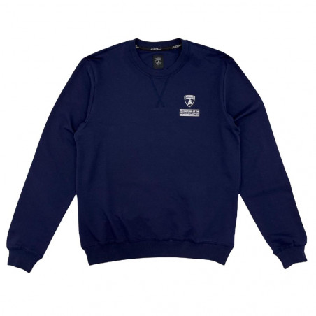 Sweat à col rond Automobili Lamborghini 72XBI022 bleu marine