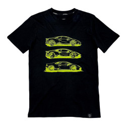 T-shirt Automobili Lamborghini 72XBH009 noir