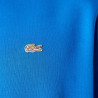 Sweatshirt à col rond unisexe Lacoste L!VE en molleton de coton BLEU