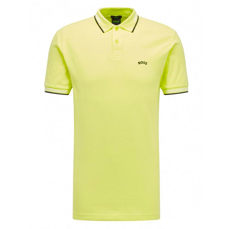 Polo Boss Slim fit Paul Curved pour homme chez DM'Sports