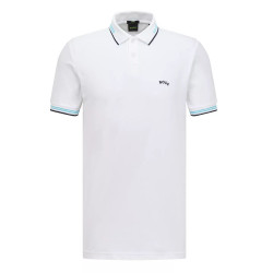 Polo Boss Slim fit Paul Curved blanc