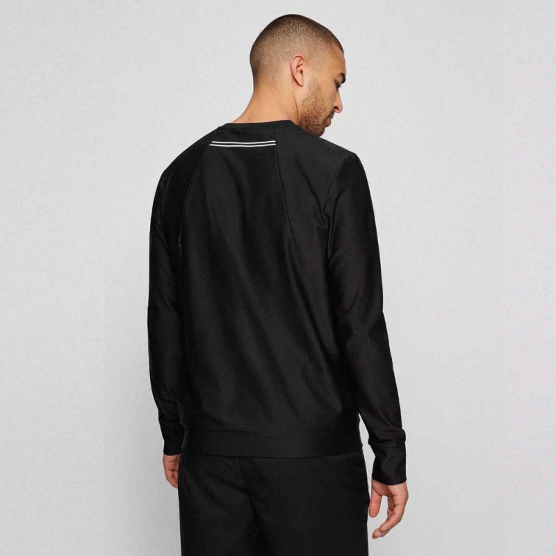 Sweat regular Boss Salbo Gym noir pour homme