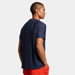 T-shirt Lyle & Scott Multi Stripe bleu marine