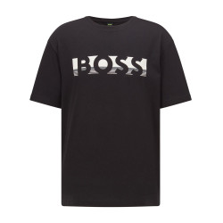 T-shirt Relaxed Fit Boss en coton avec logo color block noir