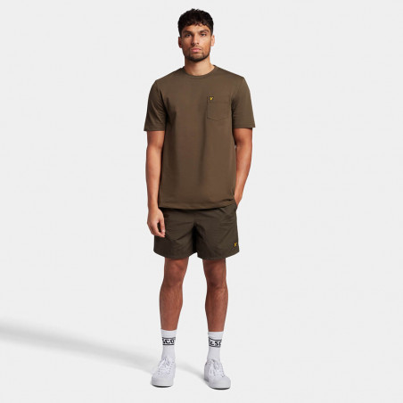 Short de bain Lyle & Scott Kaki pour homme