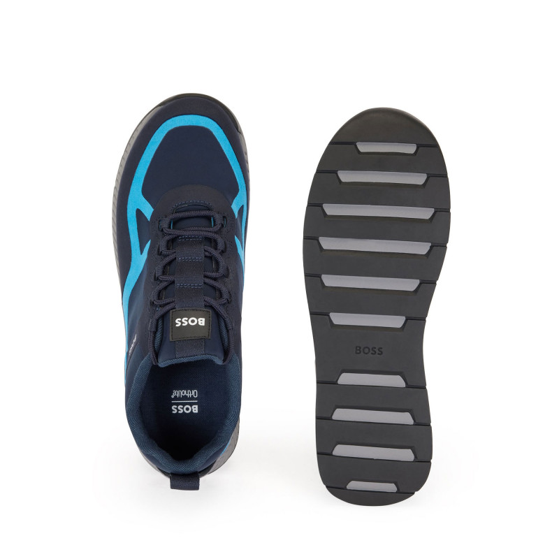 Baskets Hugo Titanium Runn Lymx bleu foncé