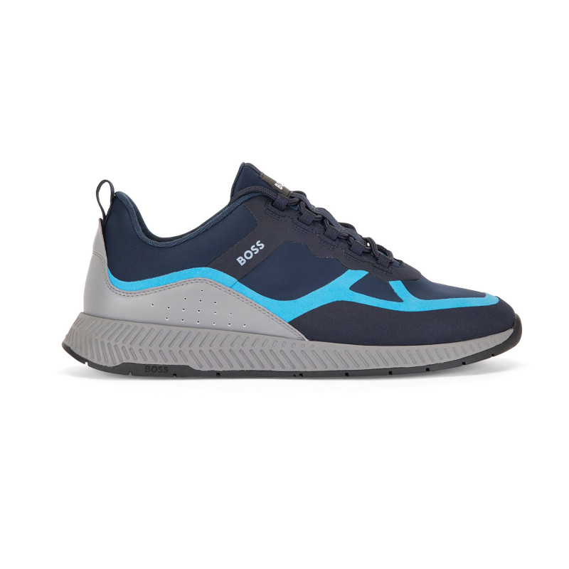 Baskets Hugo Titanium Runn Lymx bleu pour hommes