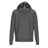 Sweat à capuche zippé Hugo en molleton de coton avec logos dos