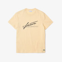T-shirt à col rond en coton premium imprimé signature