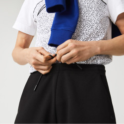 Le Short lacoste en coton mélangé bleu marine est chez DM'Sports !