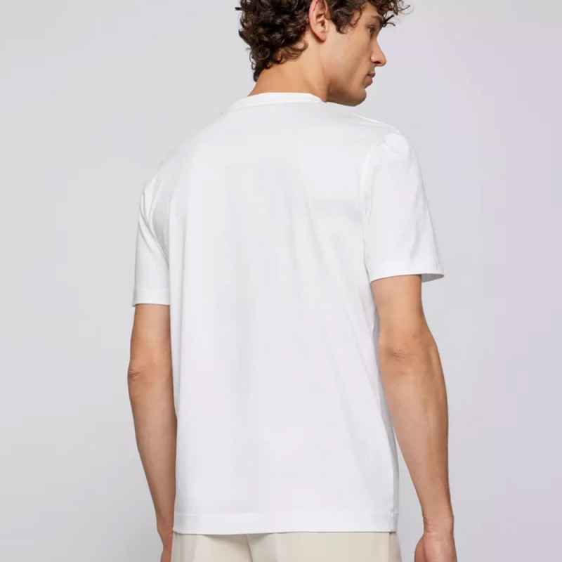 Le t-shirt Thompson 02 Boss Blanc est chez DM'Sports Lyon !