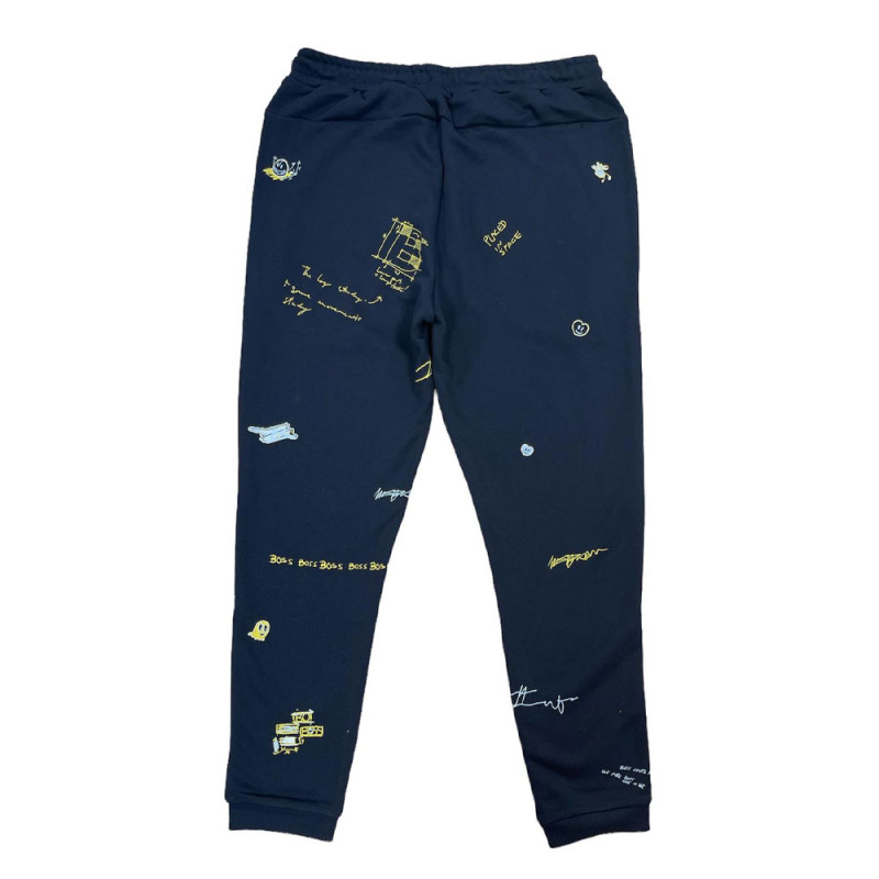 Bas de survêtement Boss Hoverart bleu marine pour homme